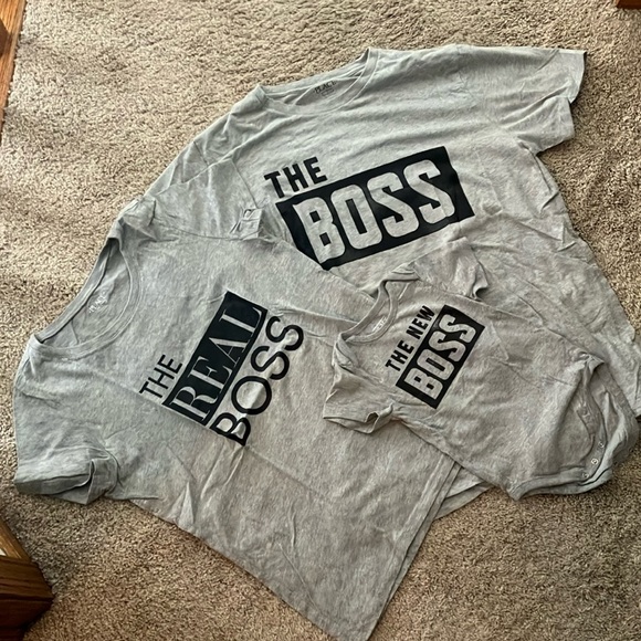 Parents & kid matching shirts set - Picture 1 of 4